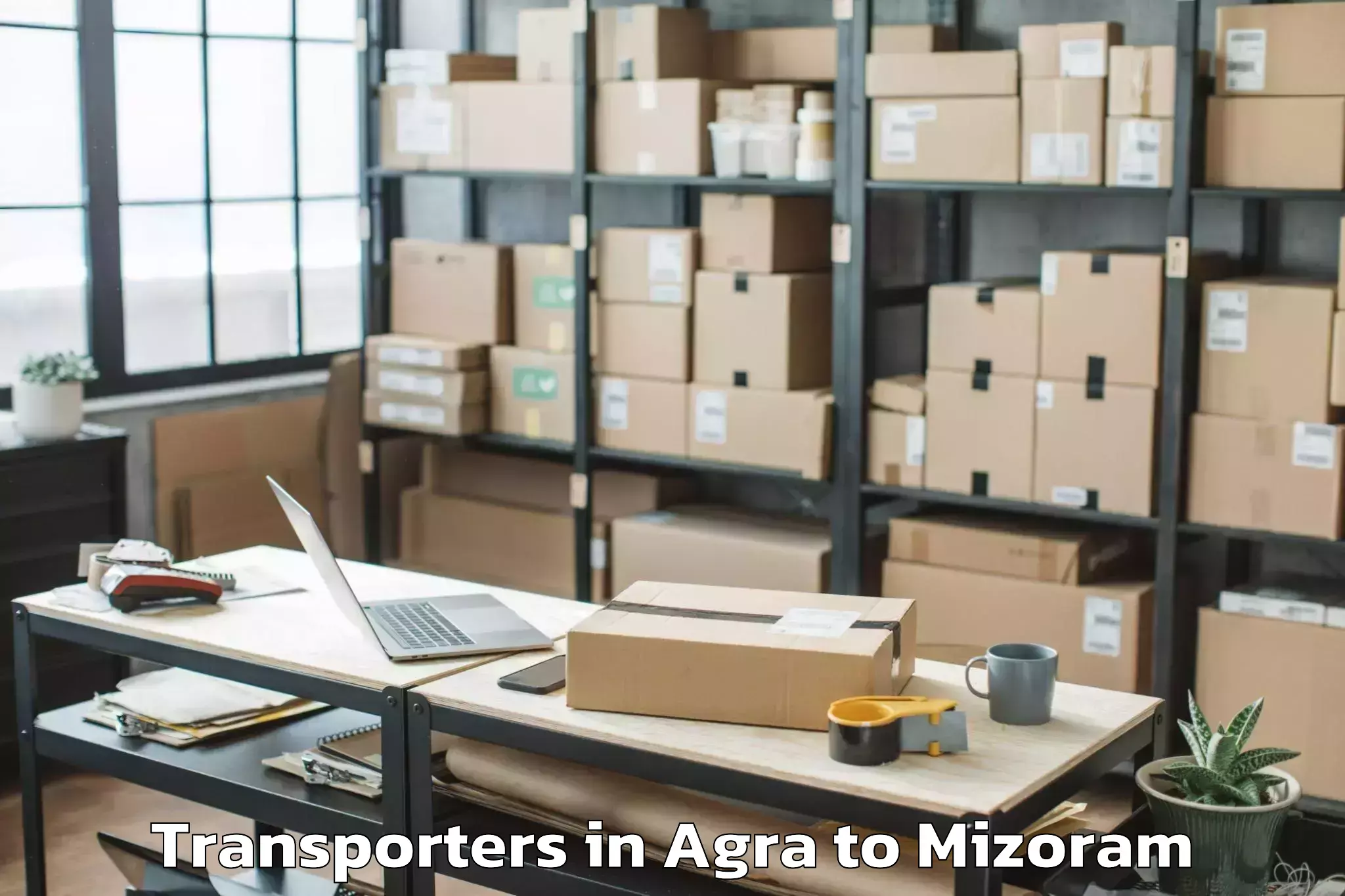 Book Agra to Lawngtlai Transporters